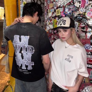 STAN silver graphic T-shirt