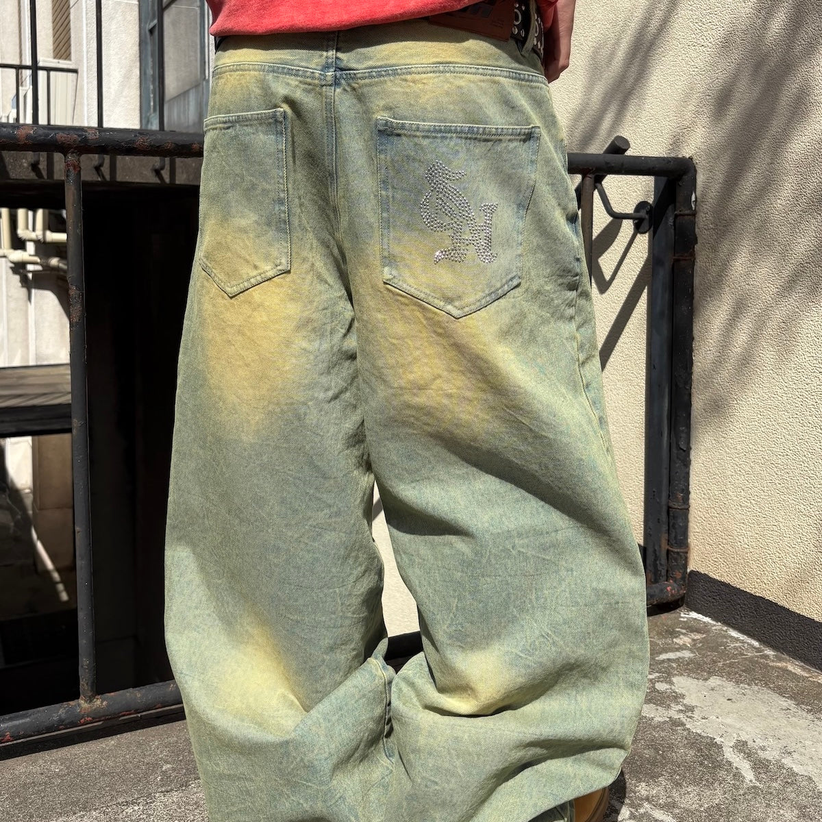 STAN rhinestorne denim