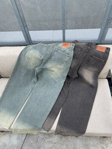 STAN washed overdye denim pants free