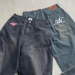 STAN logo double knee denim