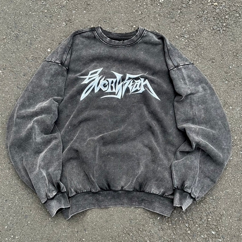 STAN Metallic logo Pigment sweat