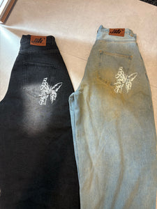 STAN butterfly print denim free